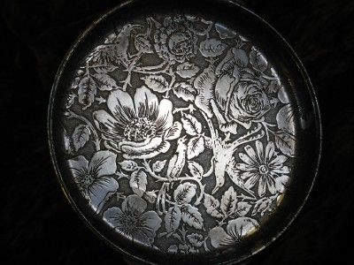 Weidlich Bros Silverplate Dish Rose Bird Design Handle  