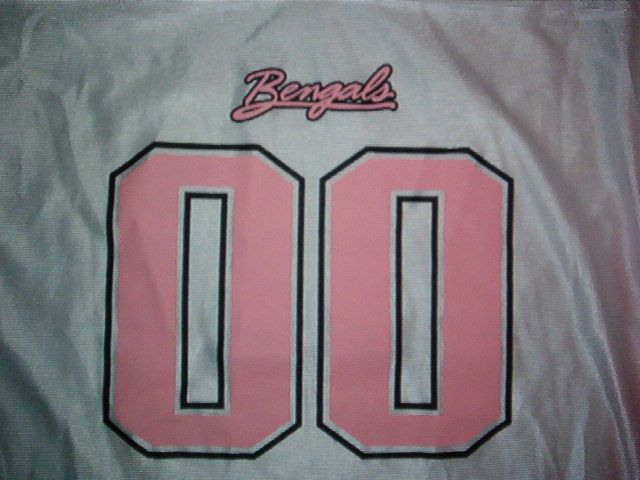 LADIES CINCINNATI BENGALS JERSEY Pink Youth Large  