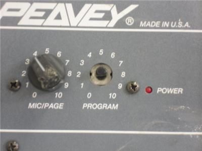 PEAVEY ARCHITECTURAL ACOUSTICS UM 10 2 CH. MIXER AMP  