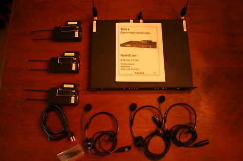 Telex BTR700 Wireless Intercomm w/beltpacks & headsets  