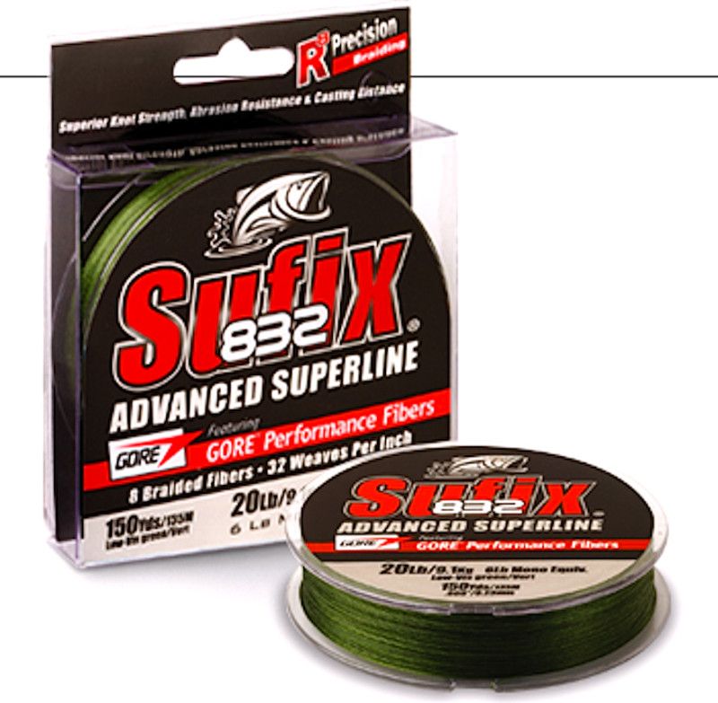 Suffix Advanced 832 Superline (Braid) 150yd 40lb test  