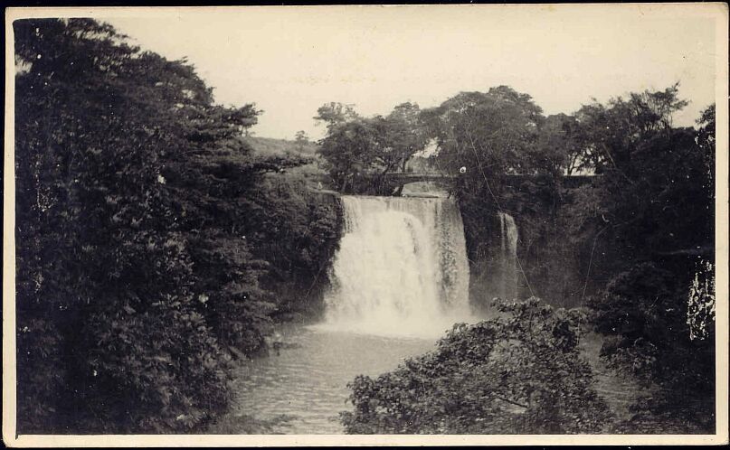 kenya, THIKA, Chania Falls Waterfall (1952) RPPC Stamps  