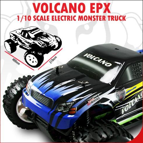   Racing Volcano EXP 1/10 Scale Electric Monster Truck Free Ship  