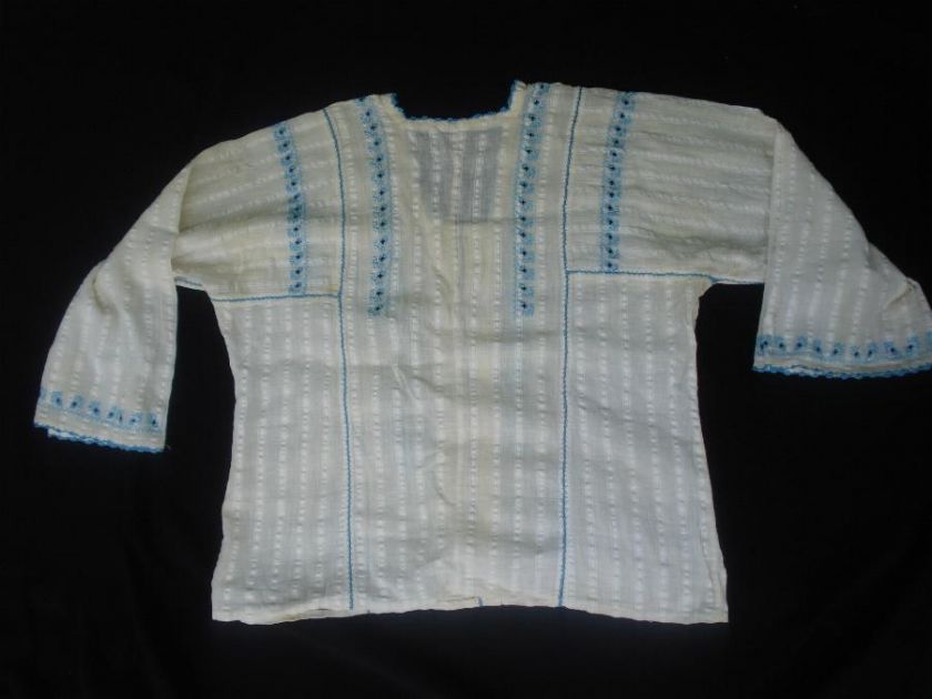 19C. ANTIQUE BULGARIAN TRADITIONAL FOLK COSTUME BLOUSE  