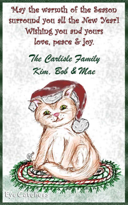 The perfect Holiday Card for the Cat Lover