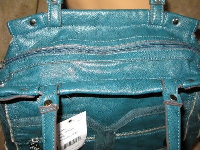 NWT Kathy Van Zeeland Mod Hipster Tote Hand Bag Purse Mallard Green $ 