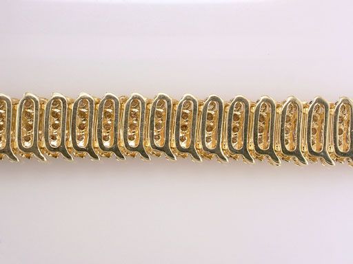   Diamond 5.00ct Yellow Gold Ladies Tennis Bracelet Jewelry  