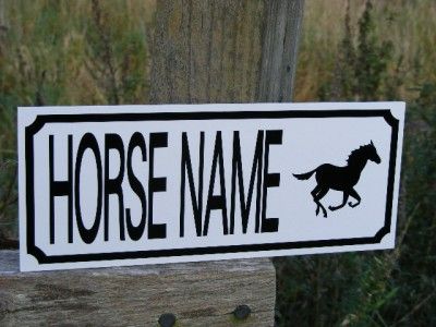 Horse Stable Door Name Personalised Plaque/Sign/Plate 1  