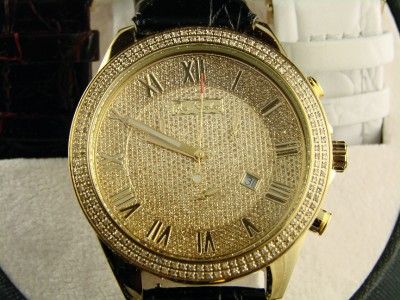 NEW MENS JOE RODEO/JOJO GLORY ROMAN ILLUSION DIAMOND WATCH 2.0 C 