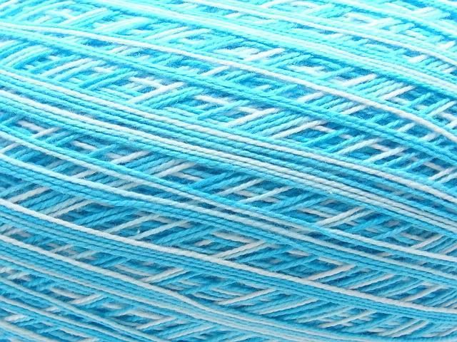 CLEA VARIEGATED AQUA #10 CROCHET COTTON THREAD YARN  