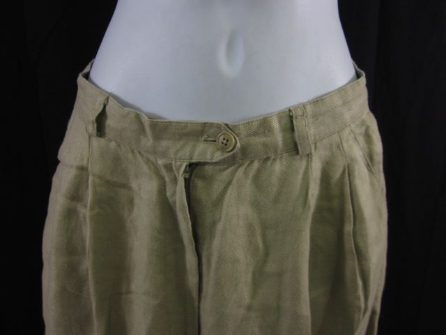 LAUREN RALPH LAUREN Tan Linen Trousers Pants Sz 4  