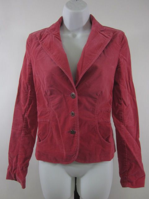 ARMANI EXCHANGE Pink Long Sleeve Velvet Blazer Jacket S  