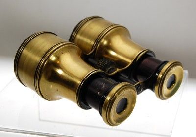 Antique Negretti Zambia Binoculars British Navy Field  