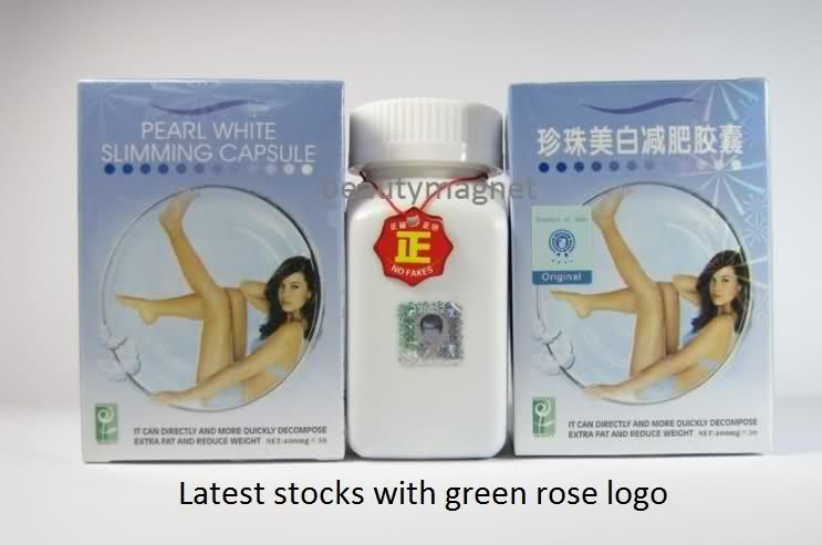 20 PEARL WHITE SLIMMING PILLS FAT LOSS DIET CAPSULES  