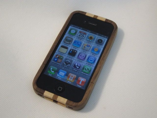 Real Natural Wood Wooden Case Cover for iPhone 4 4G 4S AT&T CDMA D 
