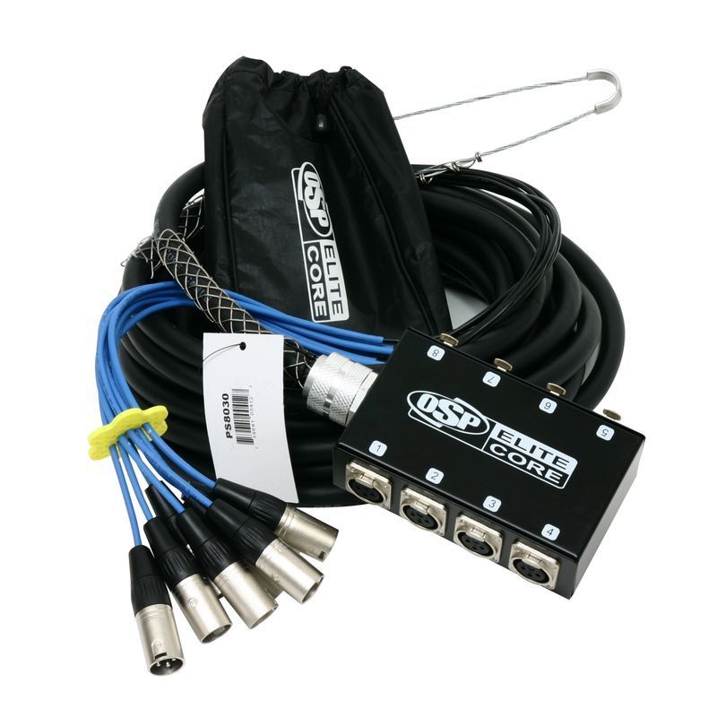   Extension XLR MIC Drop Sub Snake 30   Neutrik Connectors  