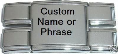 CUSTOM NAME OR PHRASE Laser Italian Charm MEGA LINK  