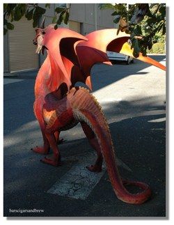 GIANT WINGED RED DRAGON