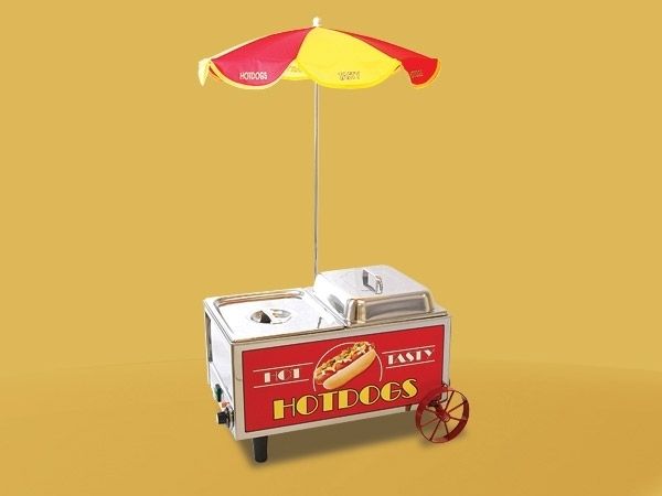 HOT DOG CART MINI HOTDOG STEAMER COOKER MACHINE BENCHMARK 60072  