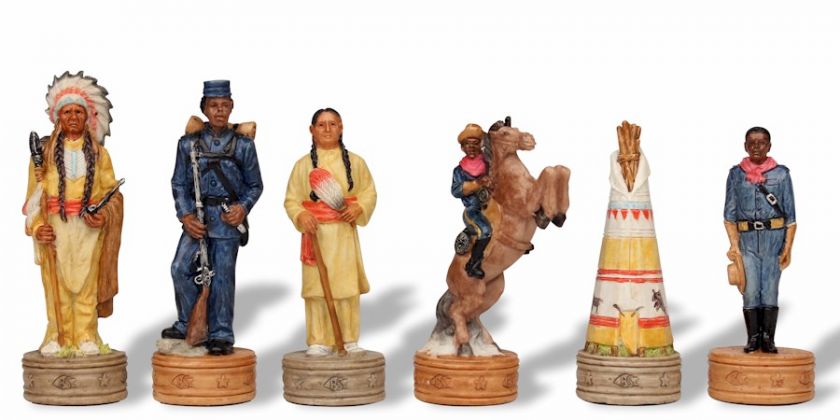 Buffalo Soldiers Theme Chess Set  