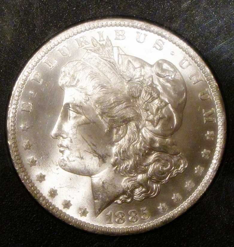 1885 O NON CC GSA MORGAN DOLLAR CHOICE/GEM BU  