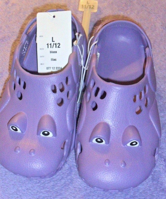 CHILD TODDLER GIRLS WATER CLOG SHOES PURPLE SZ. 11 12 490771222044 