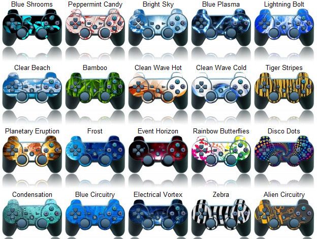 vinyl skins for PS3 Playstation 3 Controller decals  