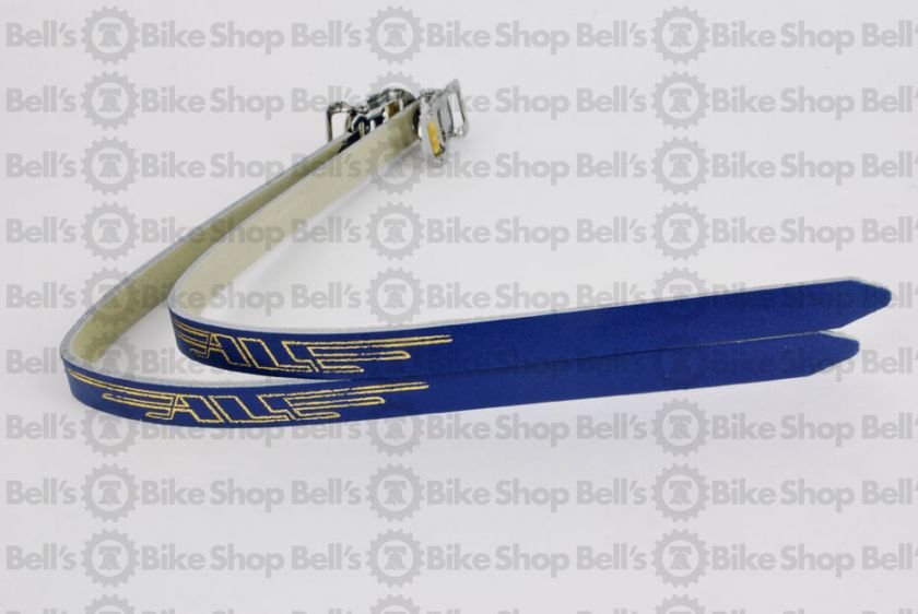 ALE Super Leather Toe Straps #81 BLUE Track Fixed Gear  