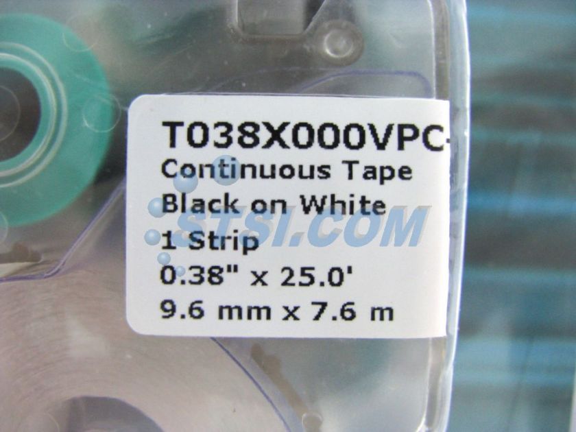 Panduit P1 Label Cassette T038X000VPC BK Labels ~STSI 074983353125 