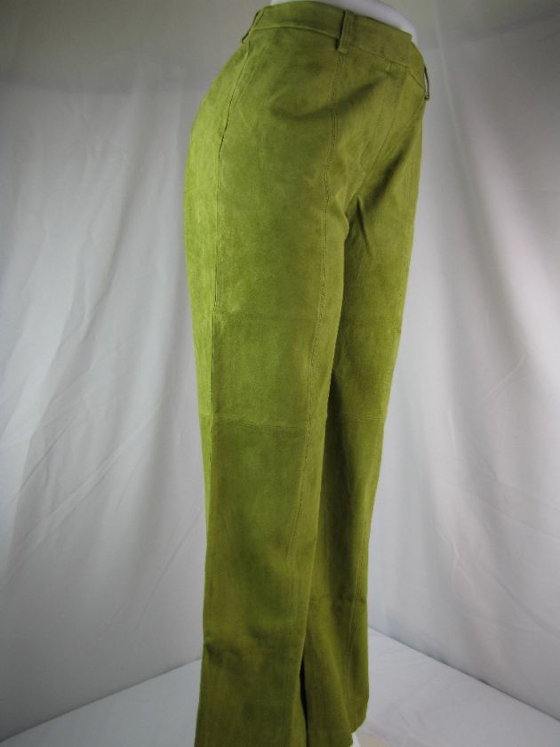 Womens J. G. Hook Green Leather Pants Sz.10 NWT  