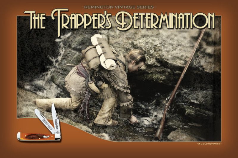 Remington Knives Trappers Determination Poster 19338P  