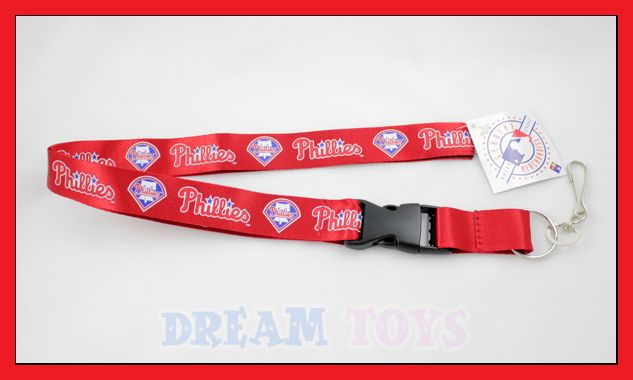 MLB Philadelphia Phillies Lanyard Key Chain / Baseball  