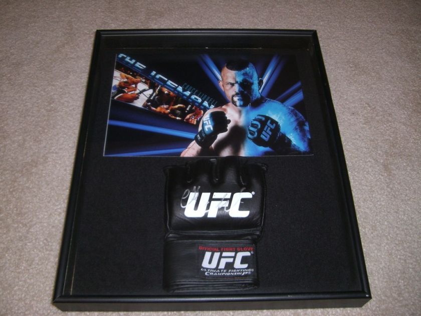 UFC CHUCK LIDDELL SIGNED FRAMED CENTURY GLOVE MMA NHB  