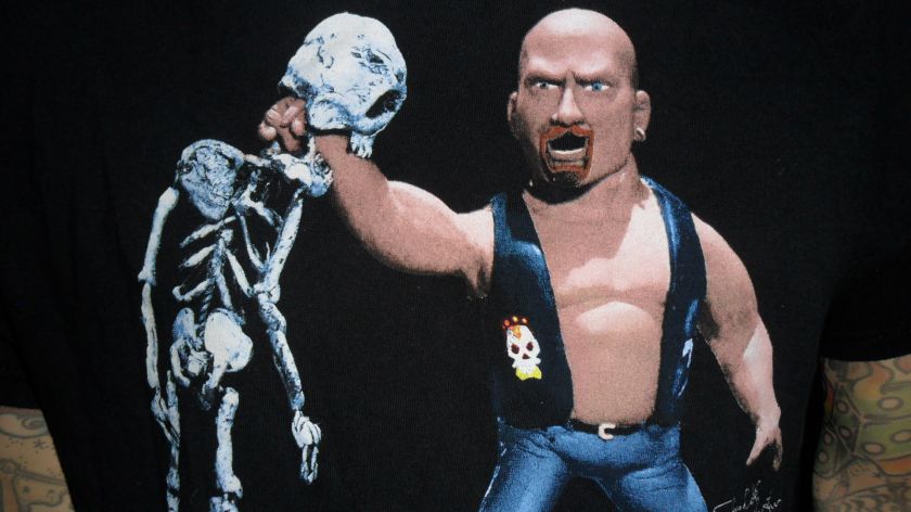 Stone Cold STEVE AUSTIN CELEBRITY DEATHMATCH SHIRT vtg  