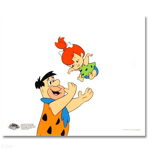 Tossing Pebbles FLINTSTONES SERICEL Hanna Barbera LE  