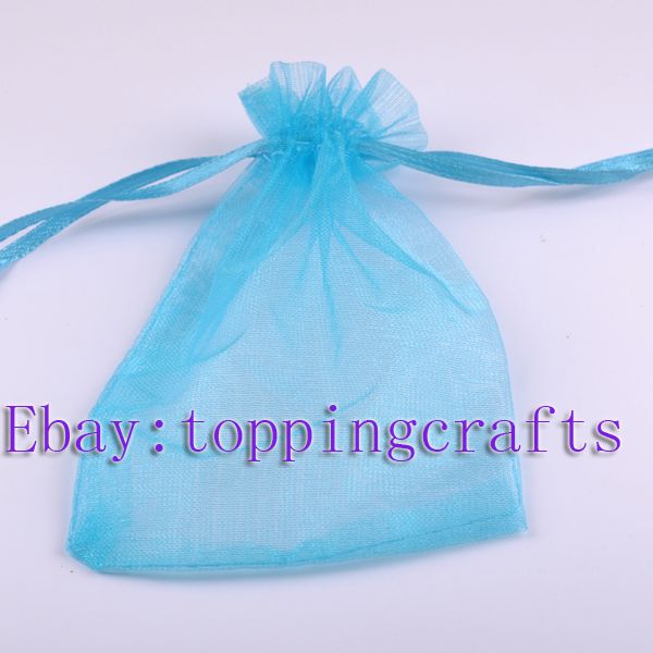 FREESHIP 200pcs Aqua Voile Organza Gift Bags TB6965  