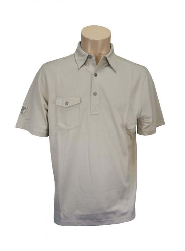   EZ Tech Hybrid Mens Solid Pocket Polo Shirt 885585861525  