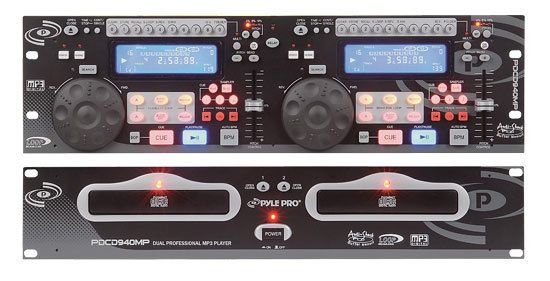 PYLEPRO PDCD940MP DUAL CD/ PLAYER W/SCRATCH EFFECT  