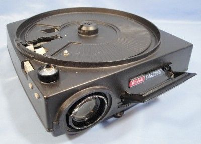 Kodak Carousel Slide Projector Model 750 + Slide Tray  