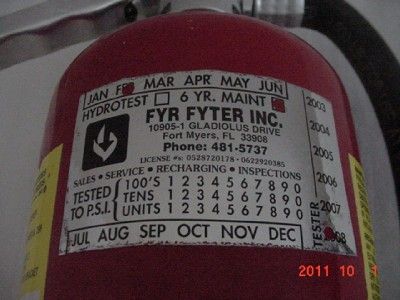 AMEREX ABC 5LB DRY CHEMICAL FIRE EXTINGUISHER AMEREX MODEL A500 FULL 