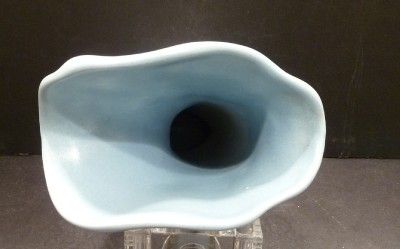 Weller Cameo Blue Cornicopia Vase   MINT  