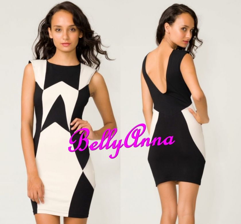   Classic Splice Cocktail Evening Club Party Bodycon Mini Dress  