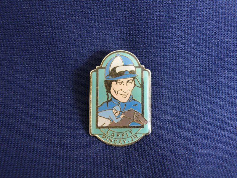 HORSE RACING Laffit Pincay, Jr. JOCKEY LAPEL PIN Nice  