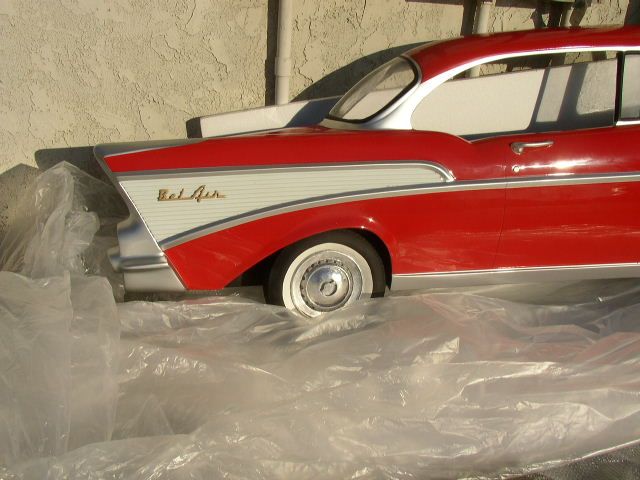 1957 Chevy Bel Air Wall Decor Big 10 ft Long  