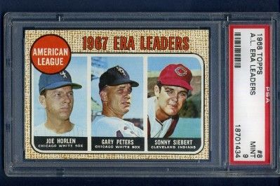 1968 TOPPS AL ERA LEADERS #8 PSA 9 MINT  