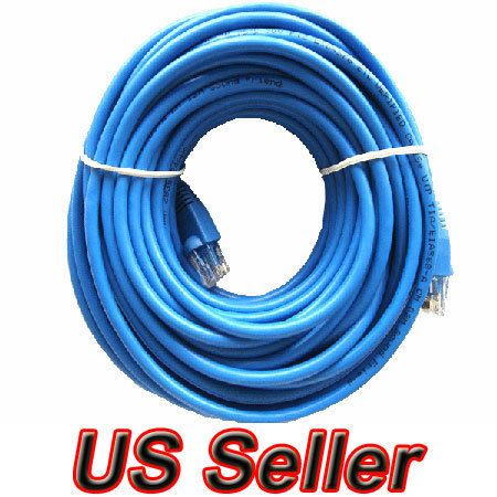 50 FT CAT5 CAT5E Network LAN Ethernet Internet bu Cable  