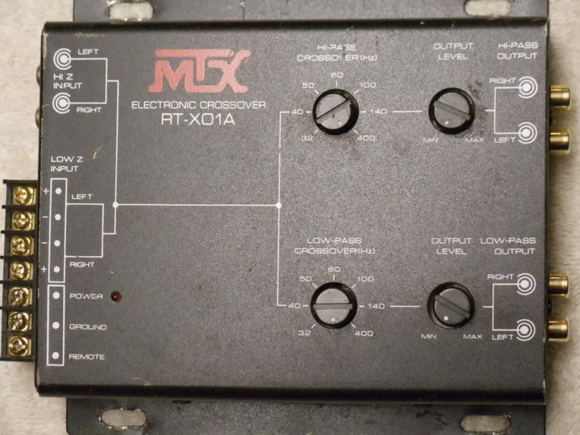 MTX RT X01A *~*~* 2ch. Hi/Low Crossvoer X over OLD SCHOOL HARD TO FIND 