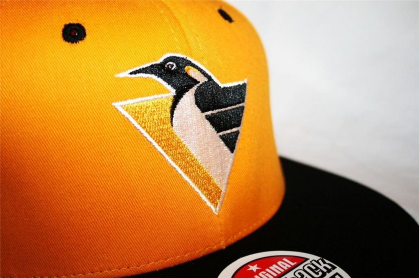 Pittsburgh Penguins Retro Snapback Cap Mario Lemieux  