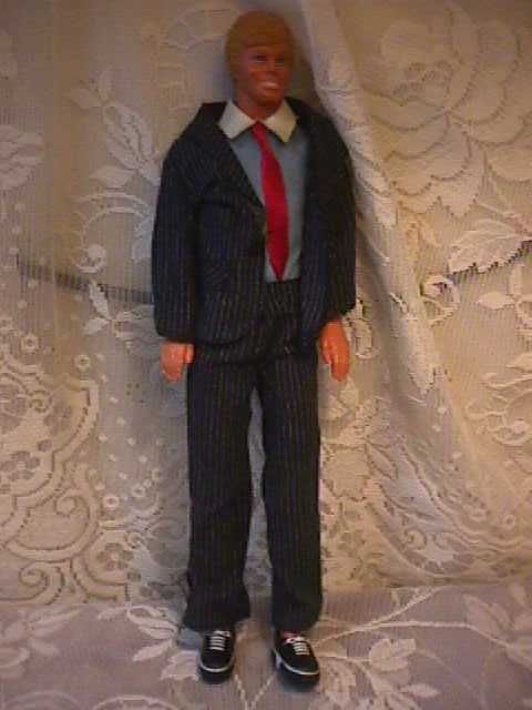 vintage 1983 MATTEL KEN DOLL PIN STRIPE SUIT original clothes ?  