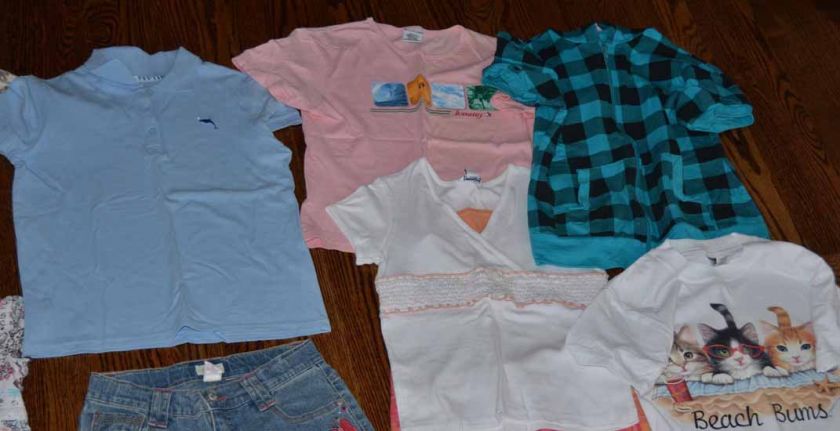 You are considering A GIRLS SIZE 10/12 SUMMER CLOTHING LOT OUTFITS 